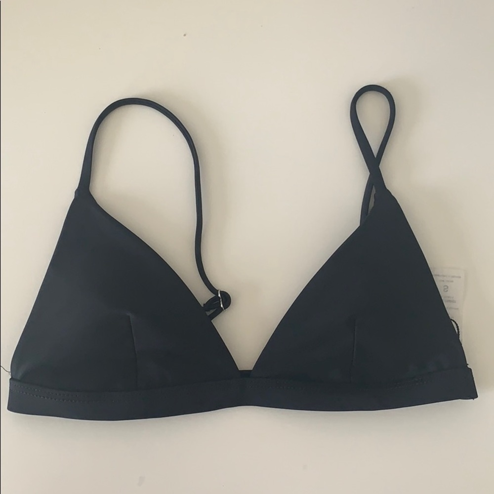 black bikini top